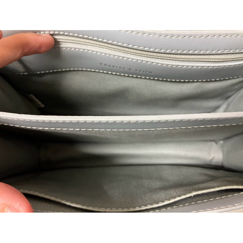CHARLES & KEITH 淡水藍色 手提 斜背包