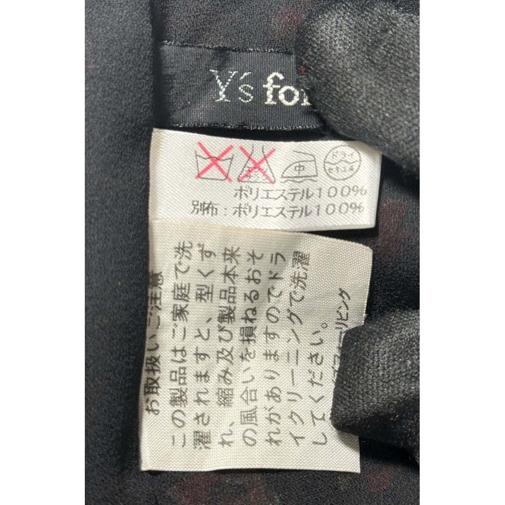Y’S FOR LIVING 碎花寬褲 山本耀司