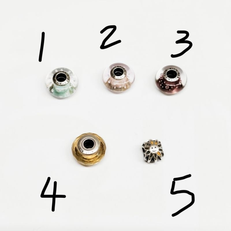 PANDORA 潘朵拉 潘多拉 串珠 綠色 粉色 紫色 琉璃 黃色 太陽 保證正品