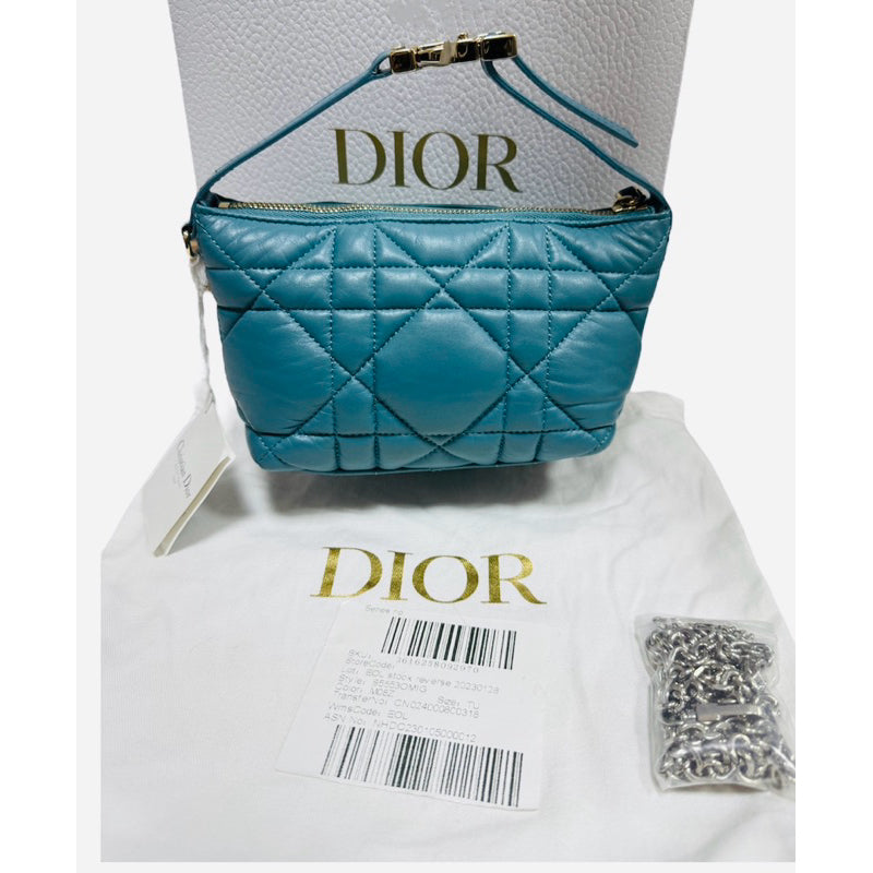 DIOR TRAVEL NOMAD 迷你 飯盒包 藍綠色 保證正品