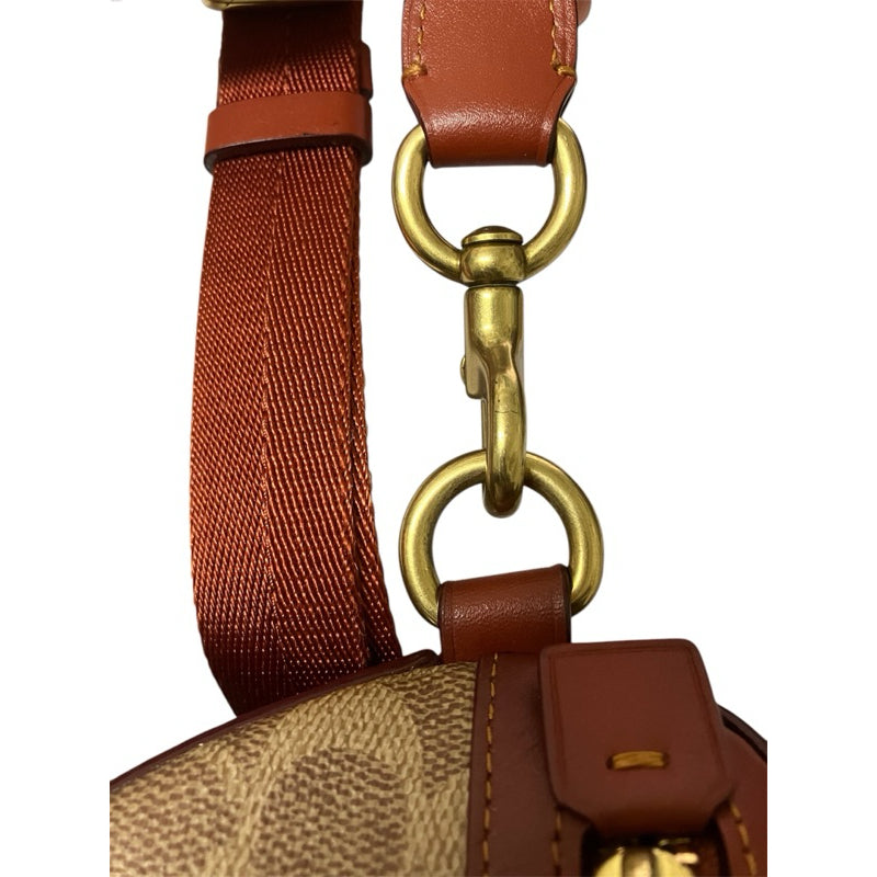 COACH 滿版LOGO 馬車 小腰包 保證正品
