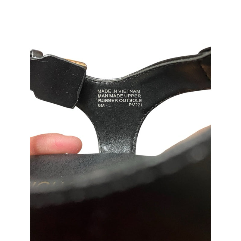 全新品！！！MICHAEL KORS 黑色 大LOGO 夾腳拖鞋 保證正品