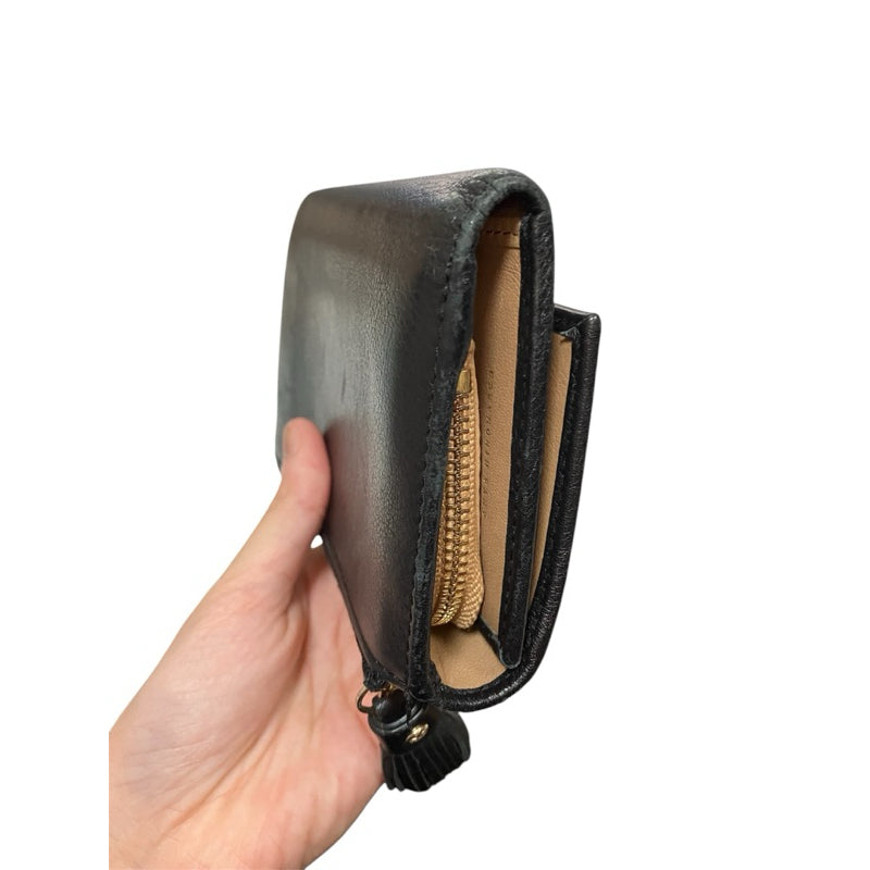 ANYA HINDMARCH 黑色 對折扣式中夾