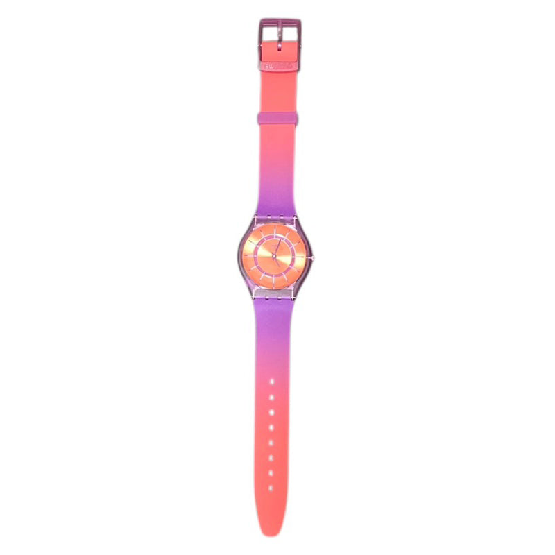 SWATCH 漸層 矽膠帶 手錶