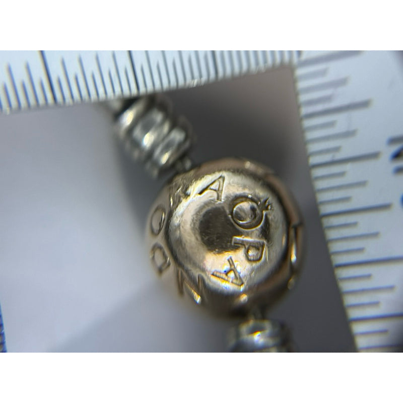 PANDORA 潘朵拉 硬環 玫瑰金圓珠純銀釦頭 保證正品