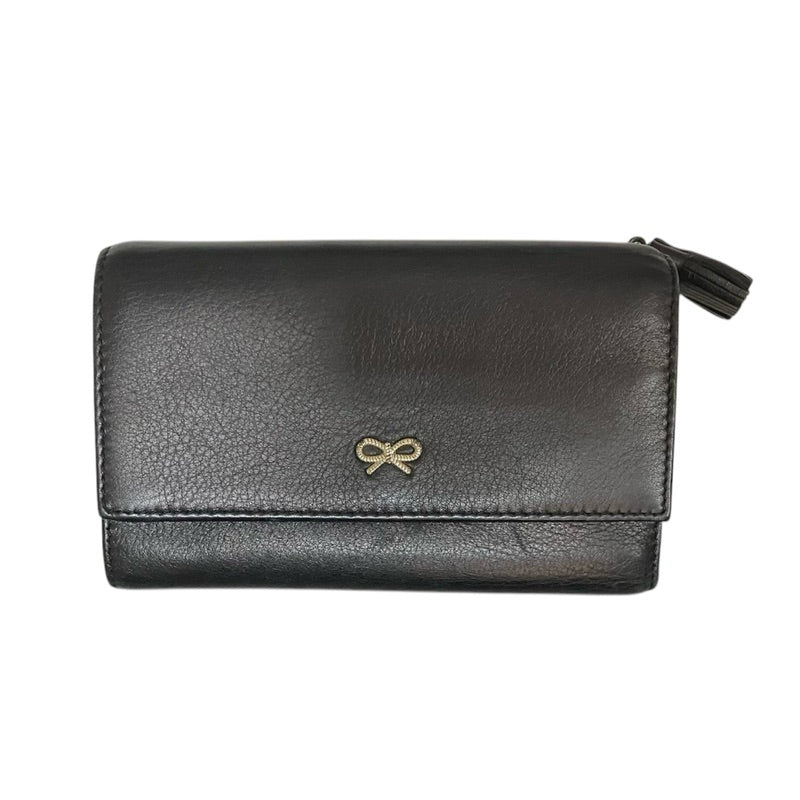 ANYA HINDMARCH 黑色 對折扣式中夾