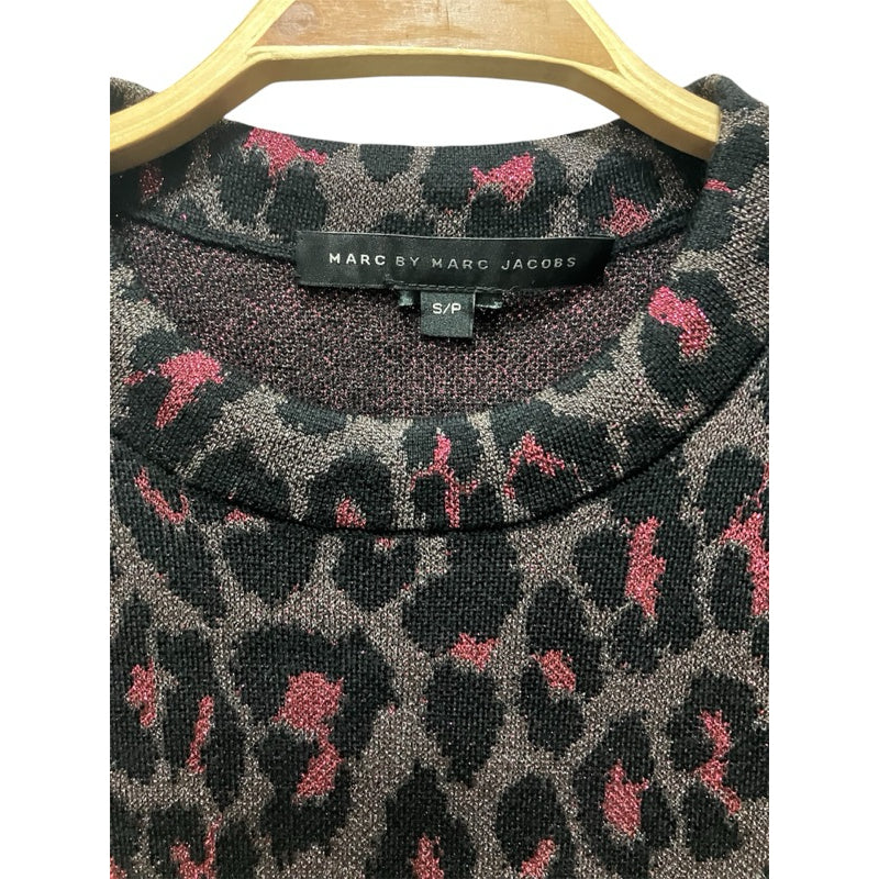 MARC BY MARC JACOBS 短袖 亮粉豹紋 短版T恤 保證正品