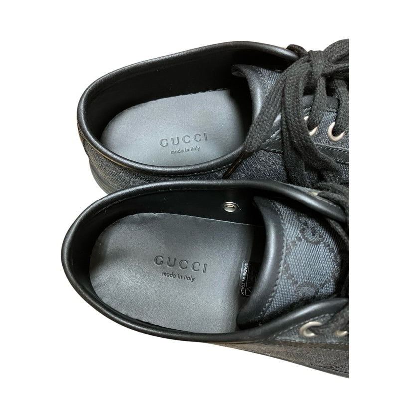 GUCCI 滿版雙G 帆布鞋 女鞋 保證正品