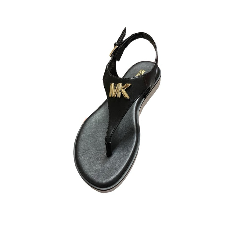 全新品！！！MICHAEL KORS 黑色 大LOGO 夾腳拖鞋 保證正品