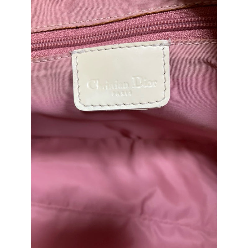 DIOR VINTAGE 滿版老花 粉色 斜背包 保證正品