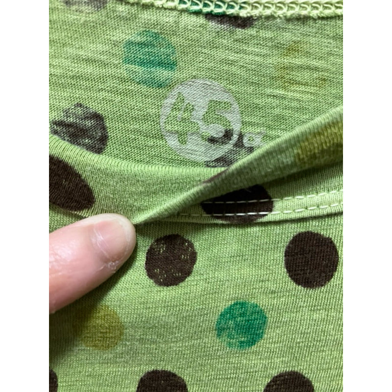 45RPM 綠色 點點 森林系 短袖棉T