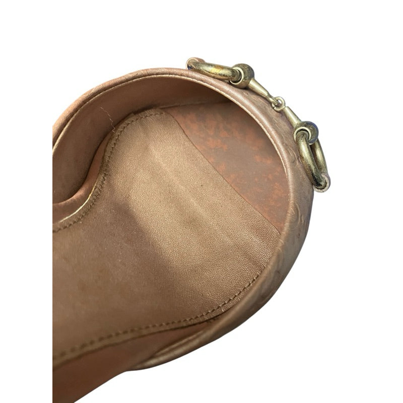 請詳閱商品描述！GUCCI馬銜扣魚口低跟拖鞋 保證正品