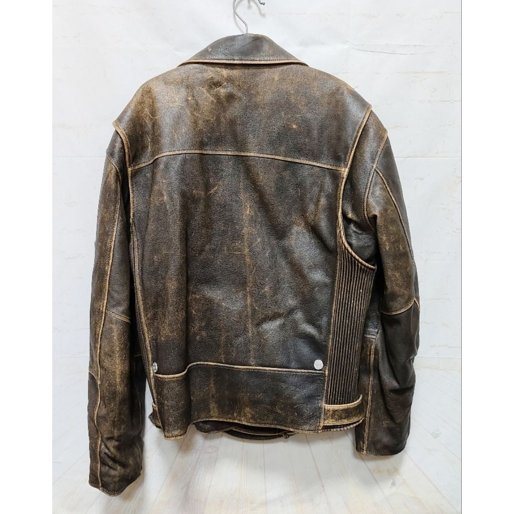 HOLY NUMBER 7 真皮 外套 深褐色 保證正品