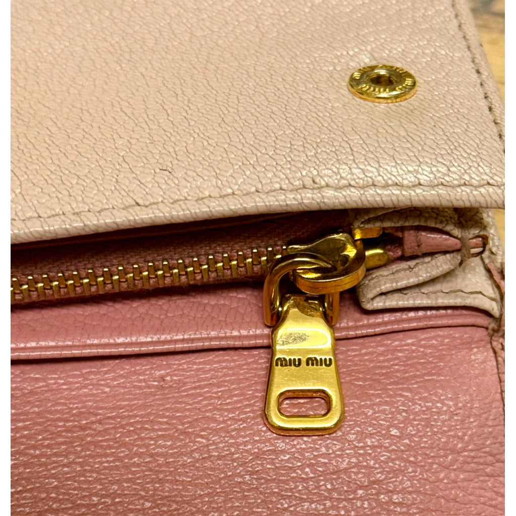 ⚠️請詳閱商品描述❗️MIU MIU 長夾 待修復品 瑕疵出清 保證正品 零件包