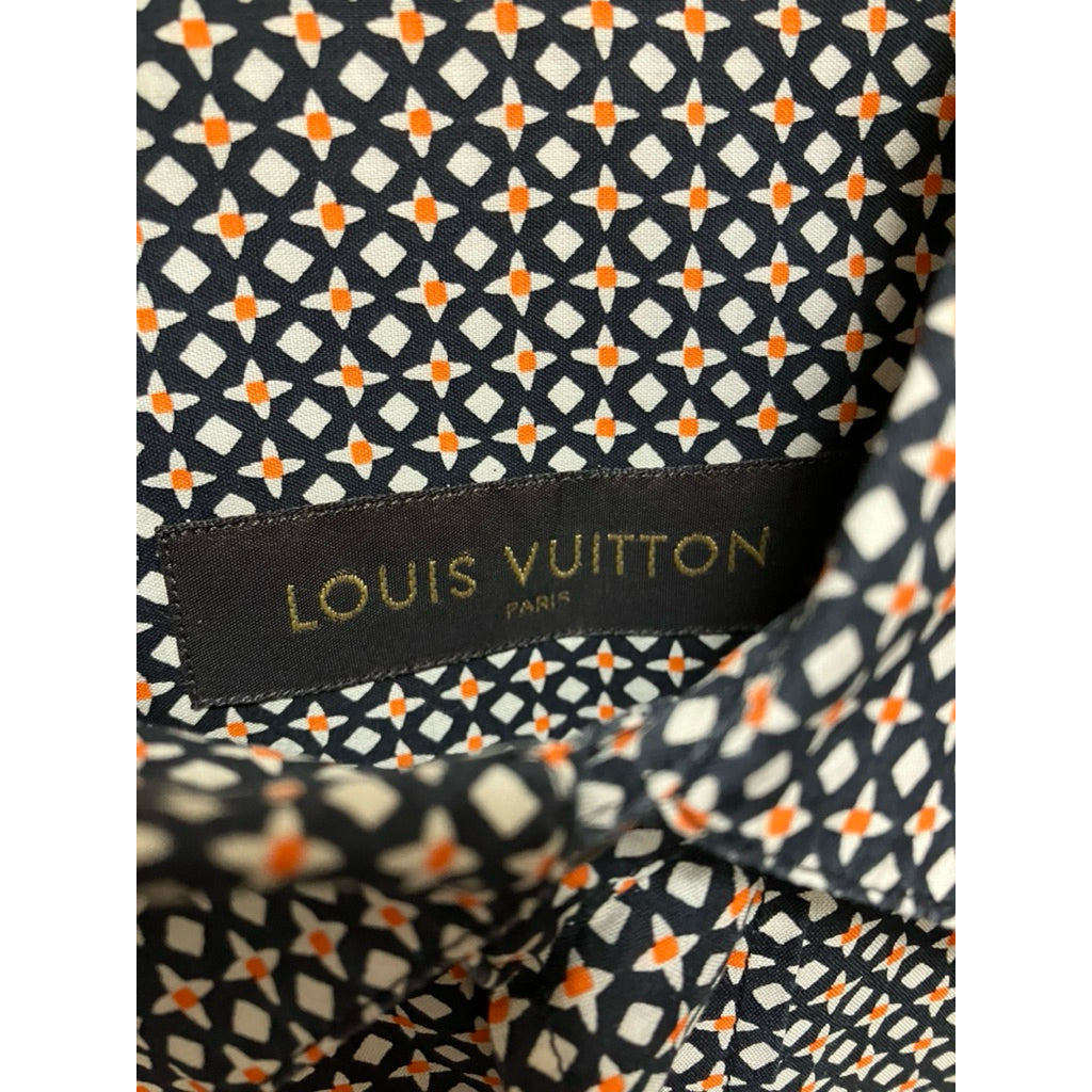 LV LOUIS VUITTON 幾何印花襯衫 保證正品