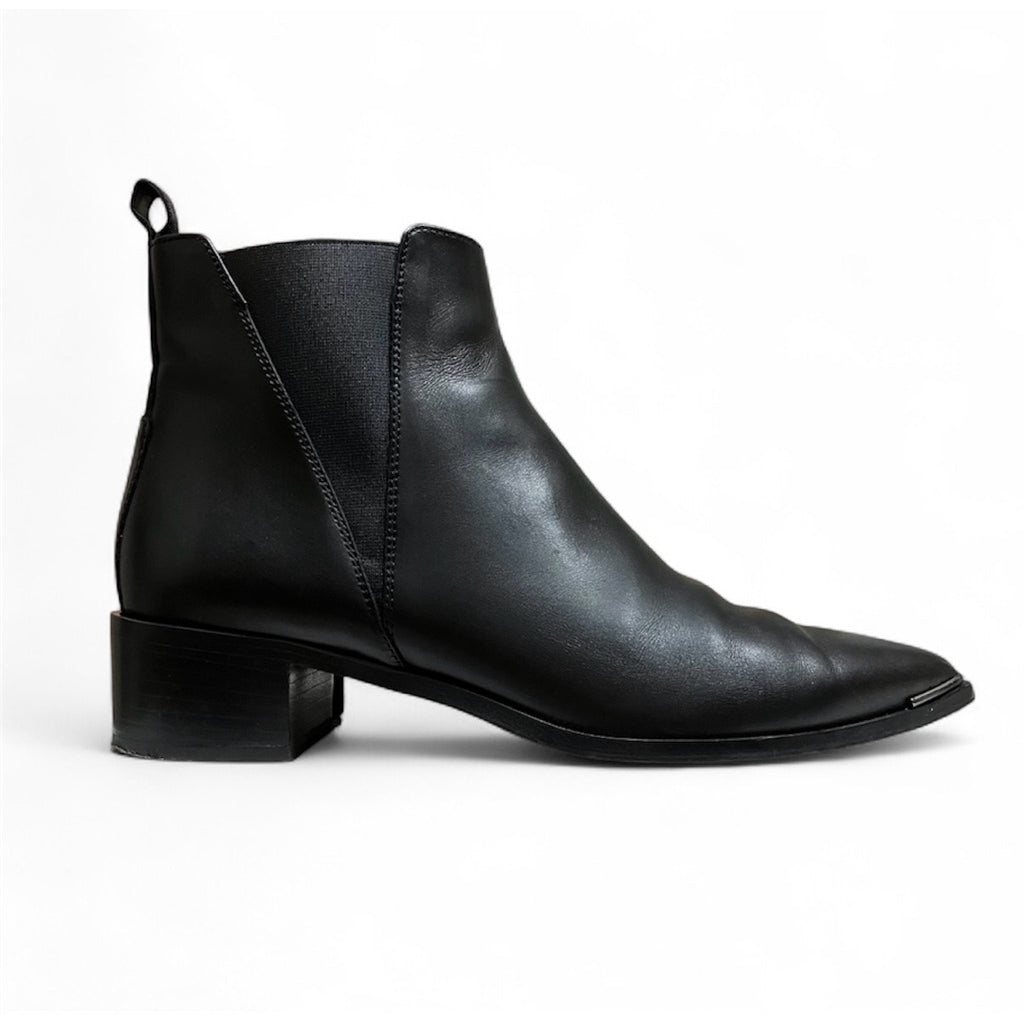 ACNE STUDIOS JENSEN 黑色 真皮 短靴