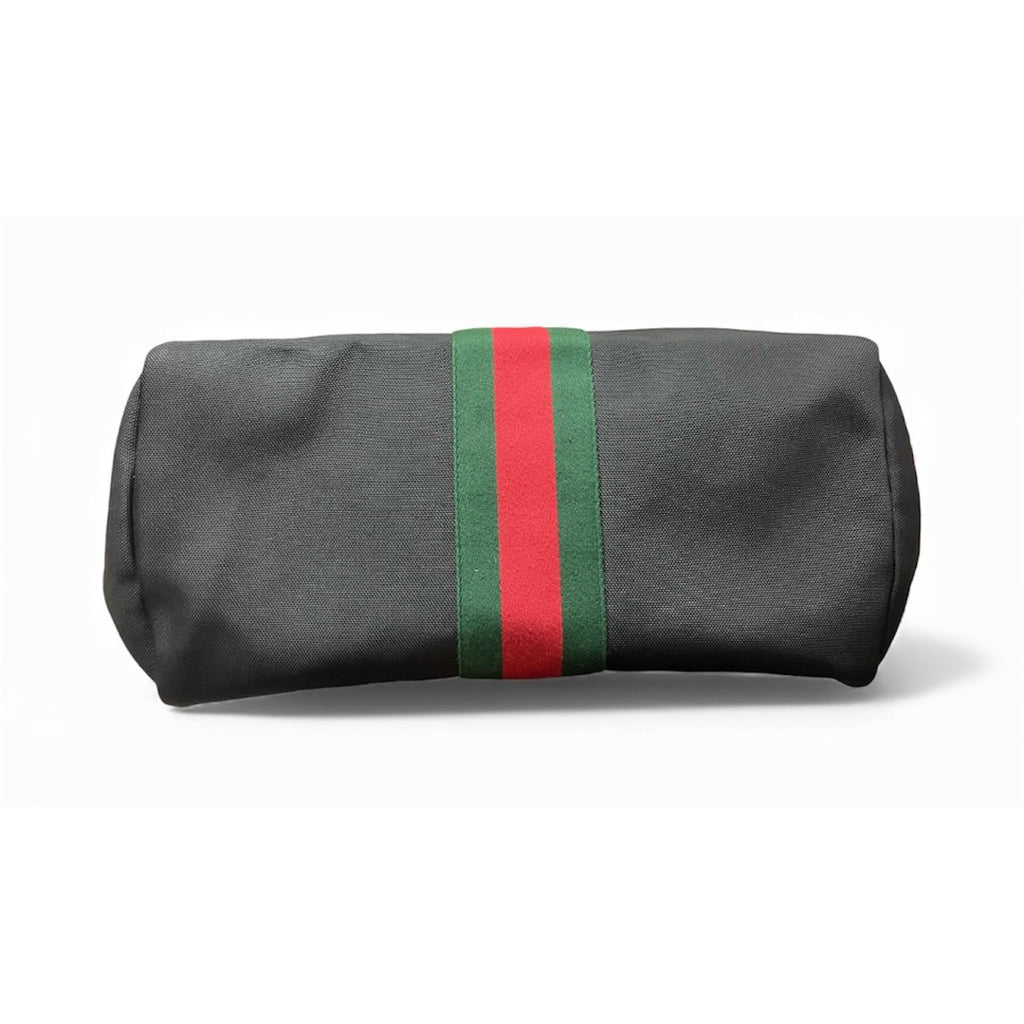 ⚠️請詳閱商品描述❗️GUCCI 黑色 帆布 紅綠織帶 托特包 保證正品