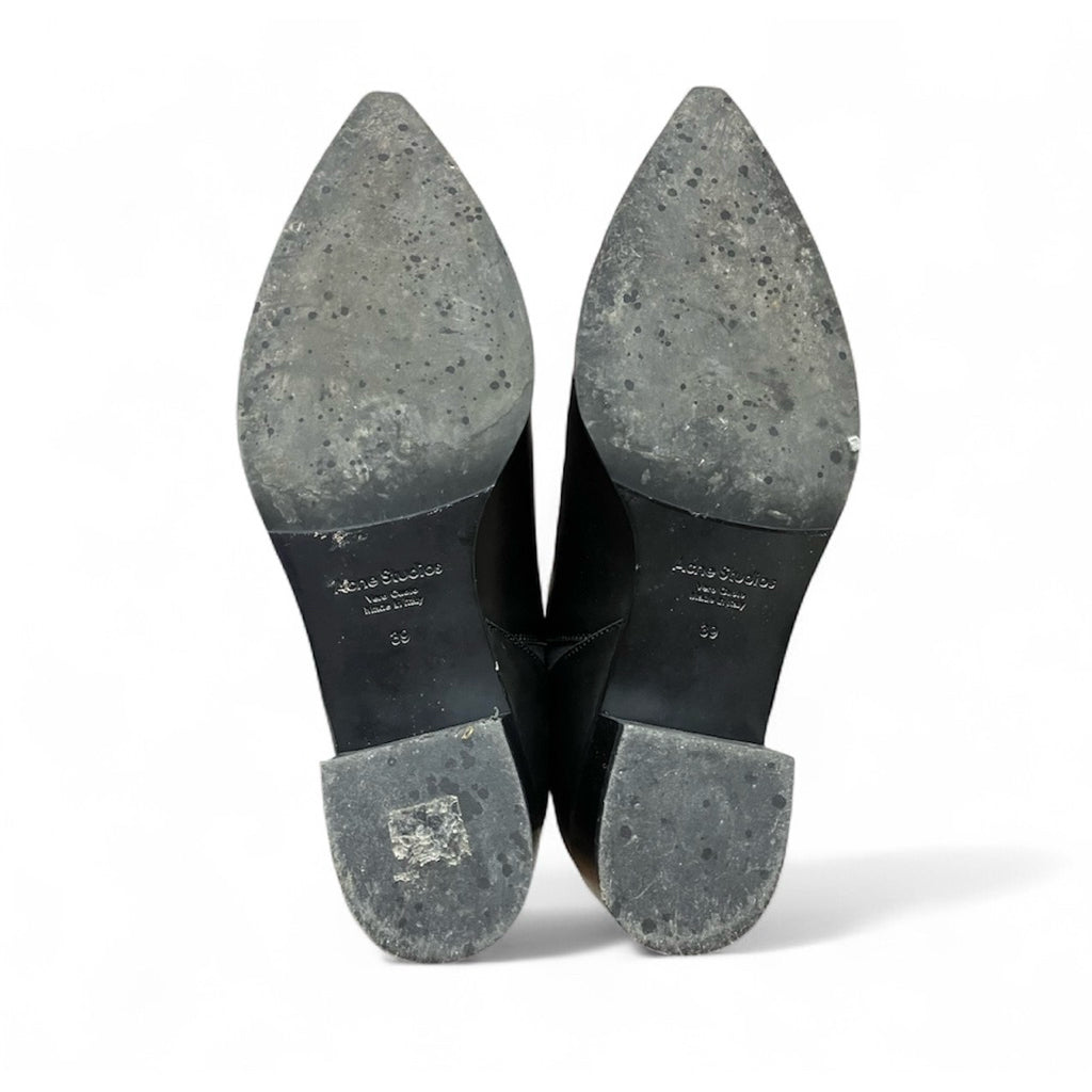 ACNE STUDIOS JENSEN 黑色 真皮 短靴