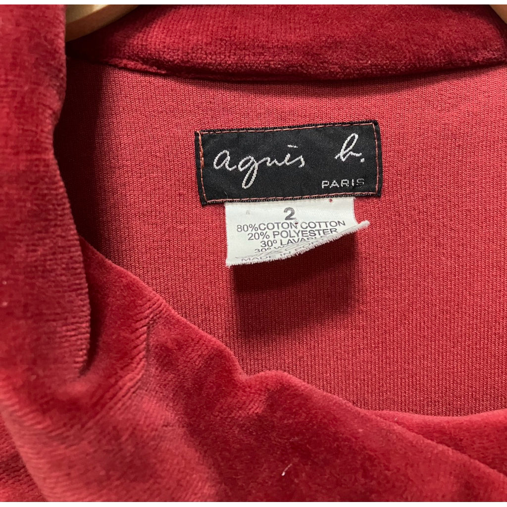 AGNES.B 紅色 絨布 外套