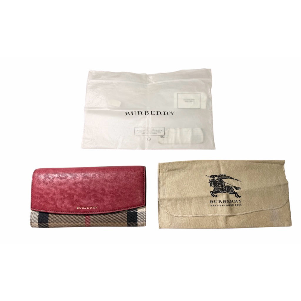 BURBERRY 3975327 格紋真皮長夾 保證正品