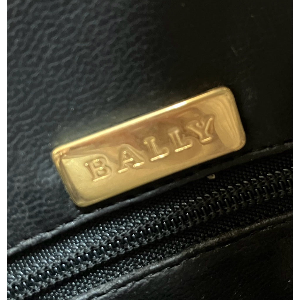 ⚠️請詳閱商品描述❗️BALLY 黑色 真皮 編織 手提包
