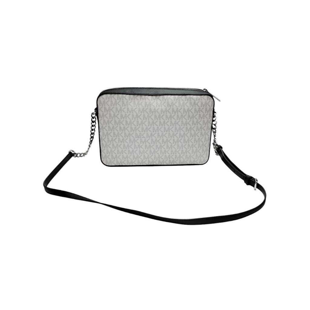 Michael Kors MK 35F0SW8C9B 肩背包 斜背包 黑白 鏈條 方包 保證正品