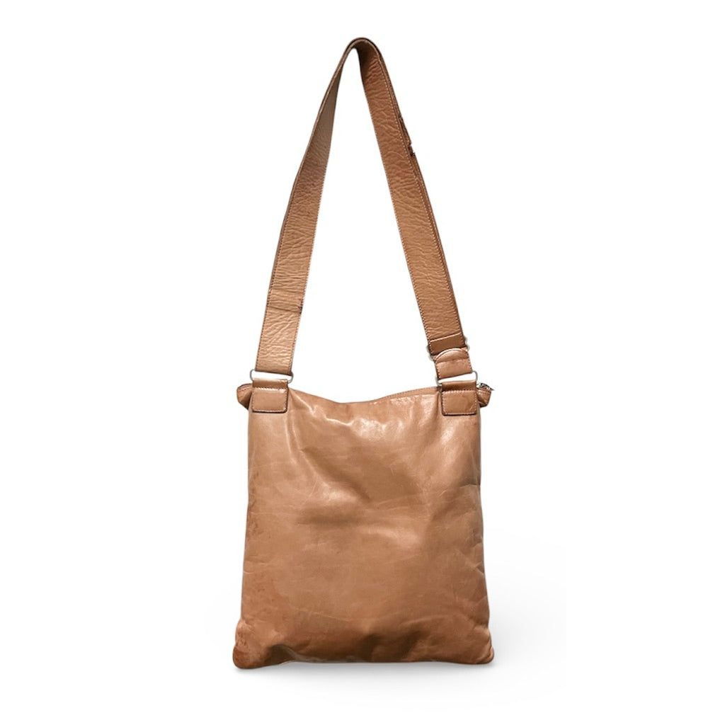⚠️請詳閱商品描述❗️M0851 藕粉 真皮 側背 斜背包