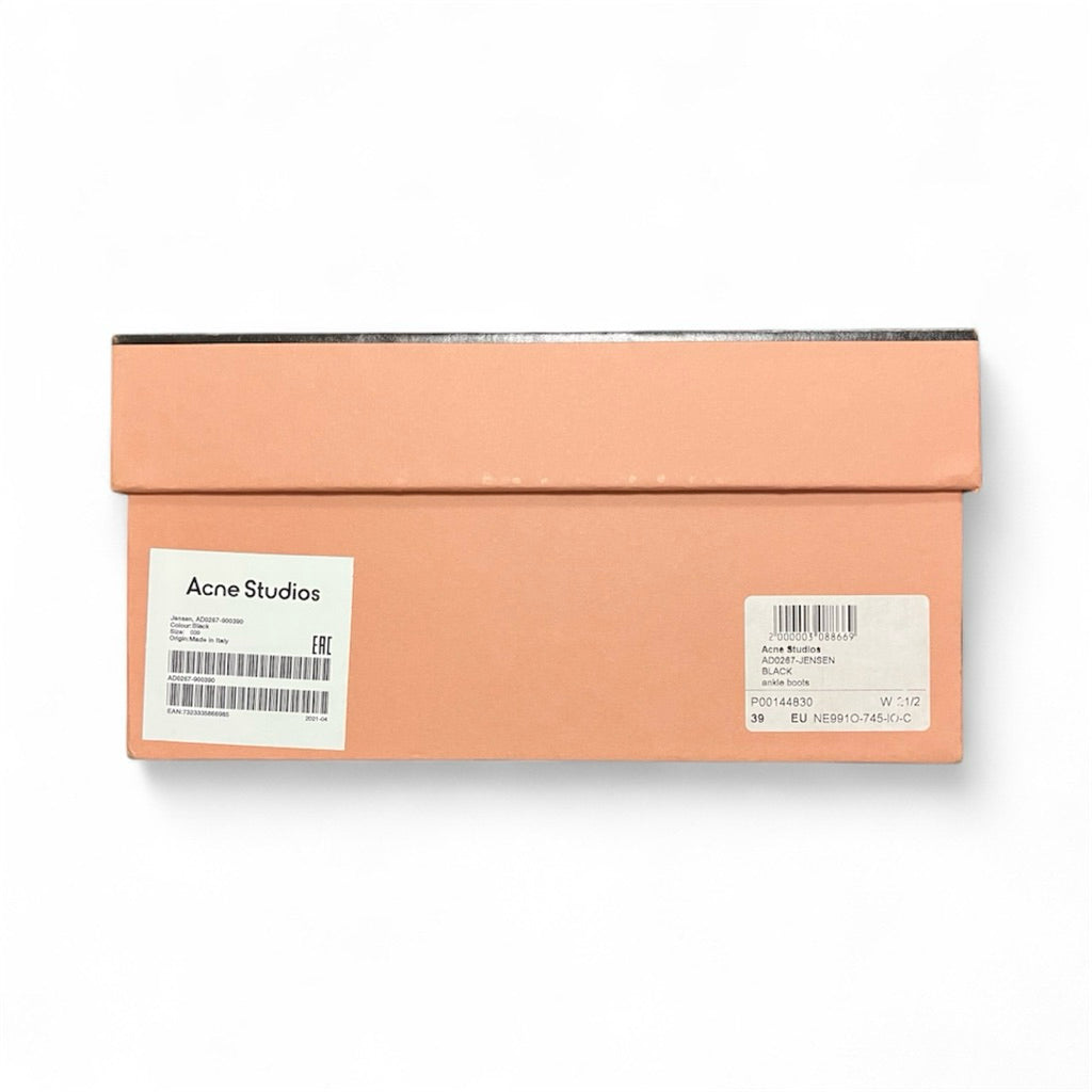 ACNE STUDIOS JENSEN 黑色 真皮 短靴