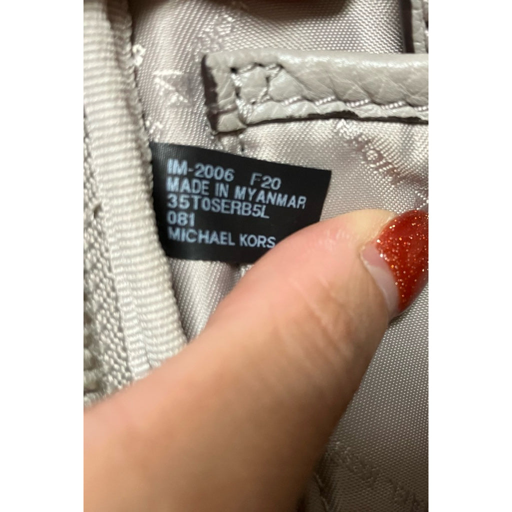 MICHAEL KORS 灰色 荔枝紋 小後背包 保證正品