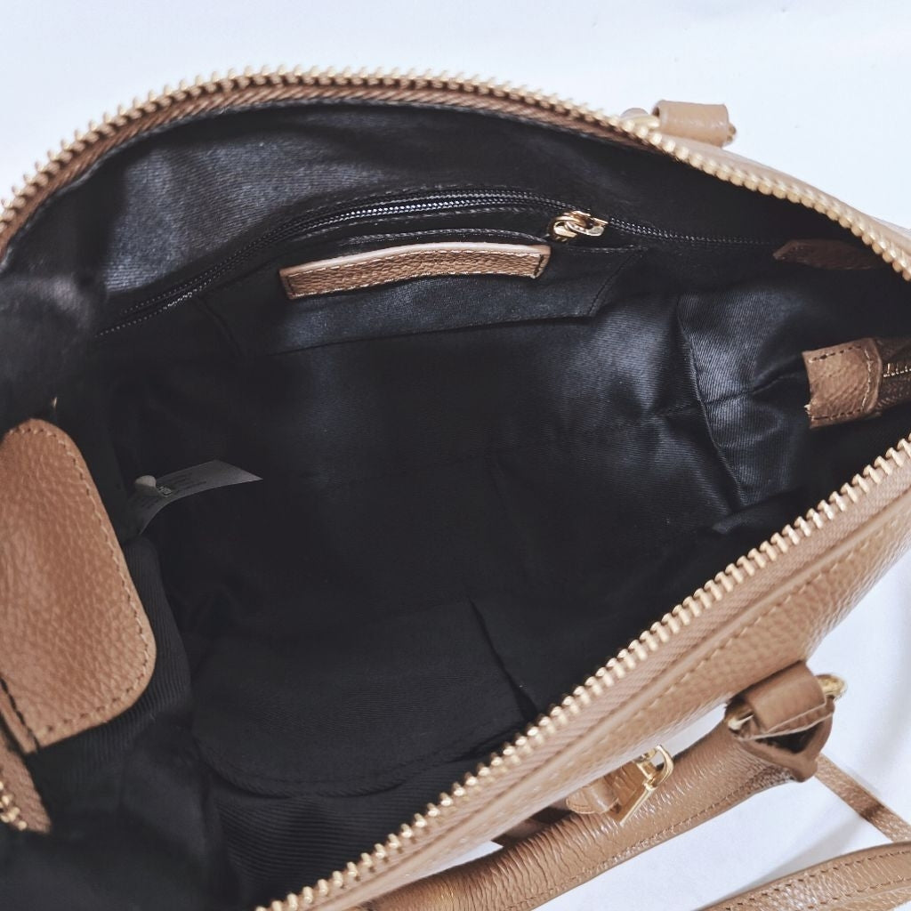 REBECCA MINKOFF Hudson Moto Mini 側背包 斜背包 褐色 可可棕色 保證正品