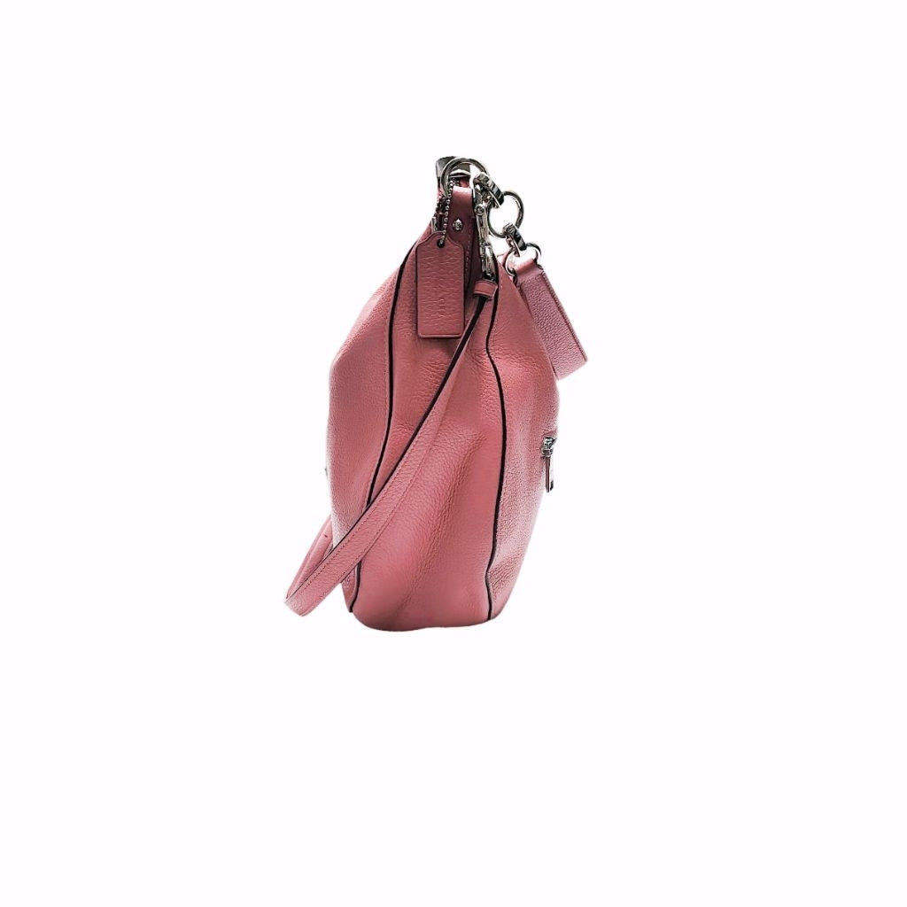 COACH F31466 蔻馳 斜背包 肩背包 皮粉色 保證正品