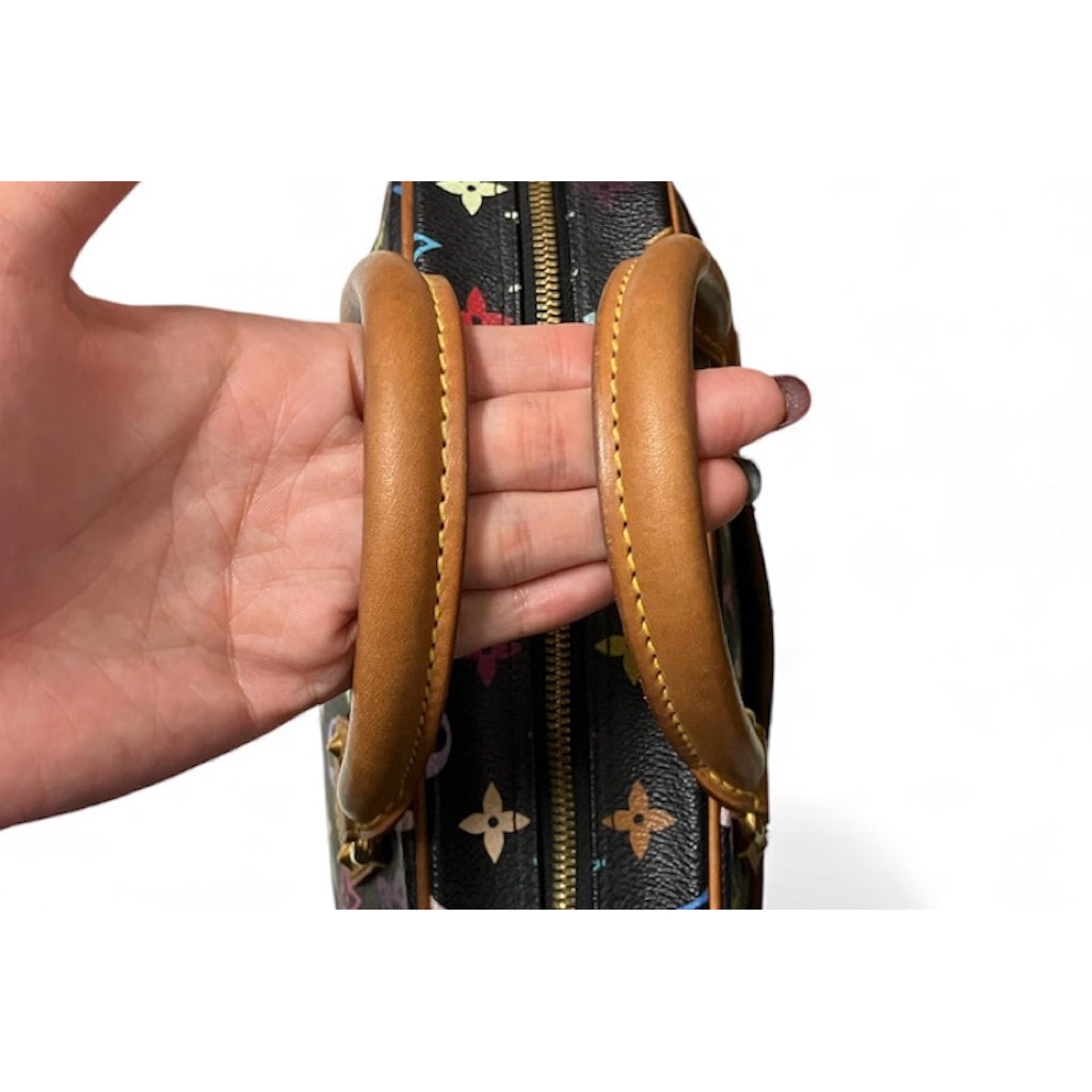 稀有美品❗️❗️❗️LV M92662 黑三彩 手提包 保證正品