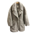 全新品❗️❗️❗️ABERCROMBIE & FITCH 灰色 泰迪熊毛 大衣