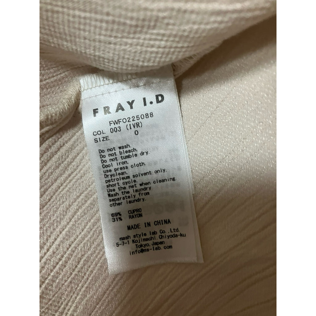 FRAY I.D V領 長袖長洋裝