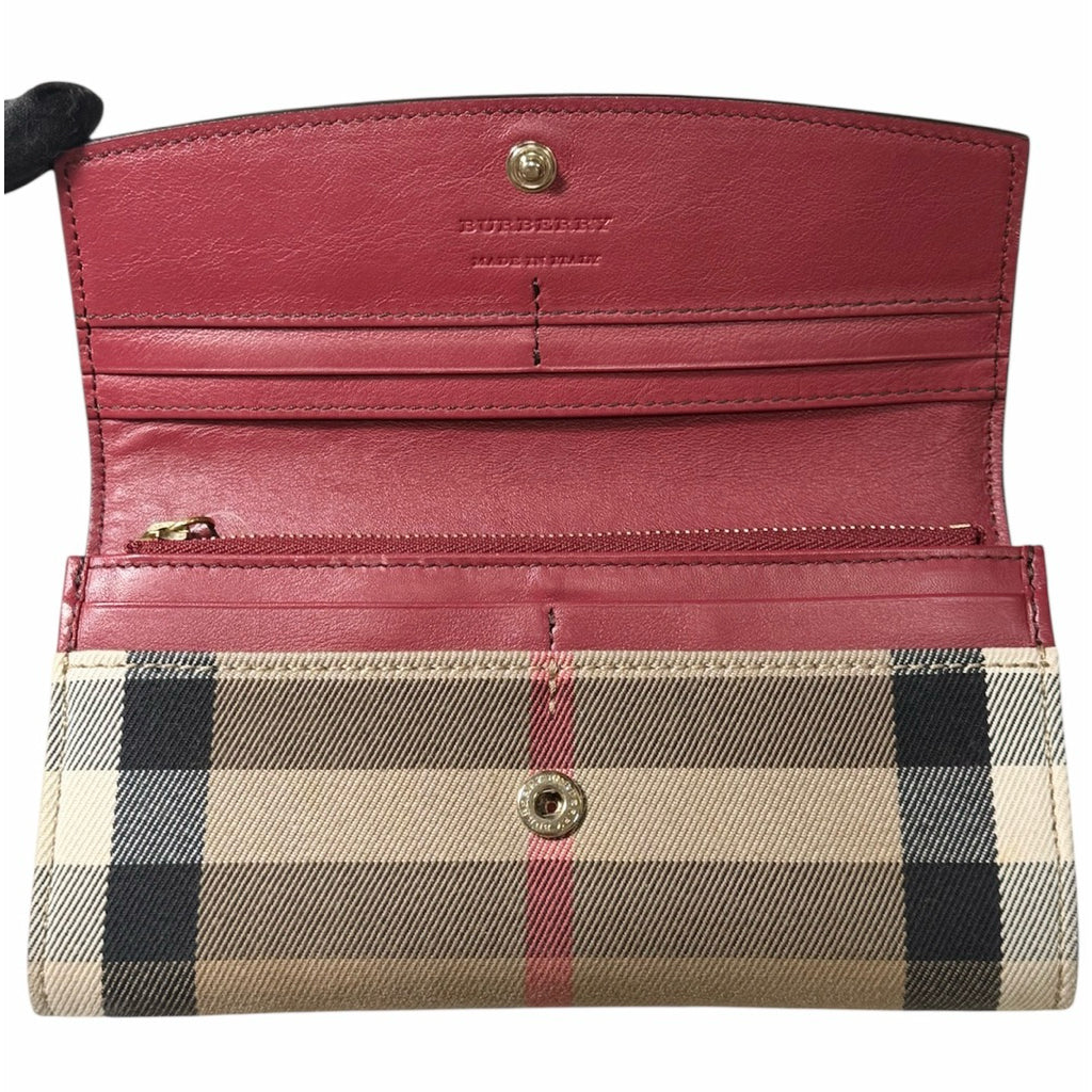 BURBERRY 3975327 格紋真皮長夾 保證正品