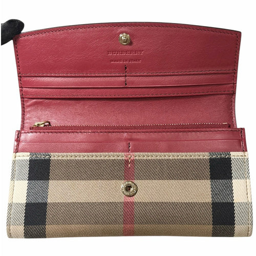 BURBERRY 3975327 格紋真皮長夾 保證正品