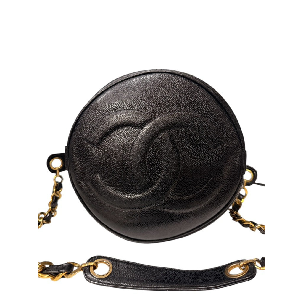 CHANEL 香奈兒 黑金 老香 魚子醬 水桶包 保證正品