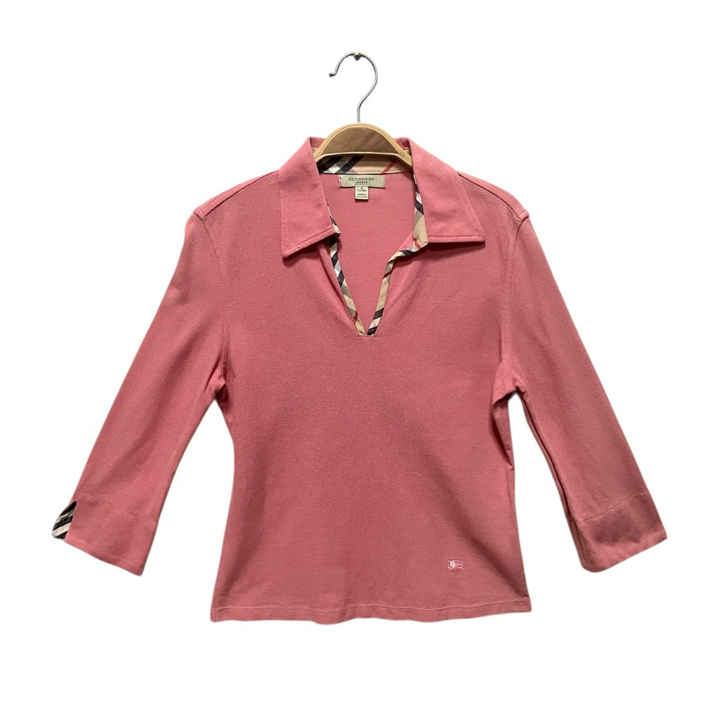 BURBERRY 粉色 POLO衫 保證正品
