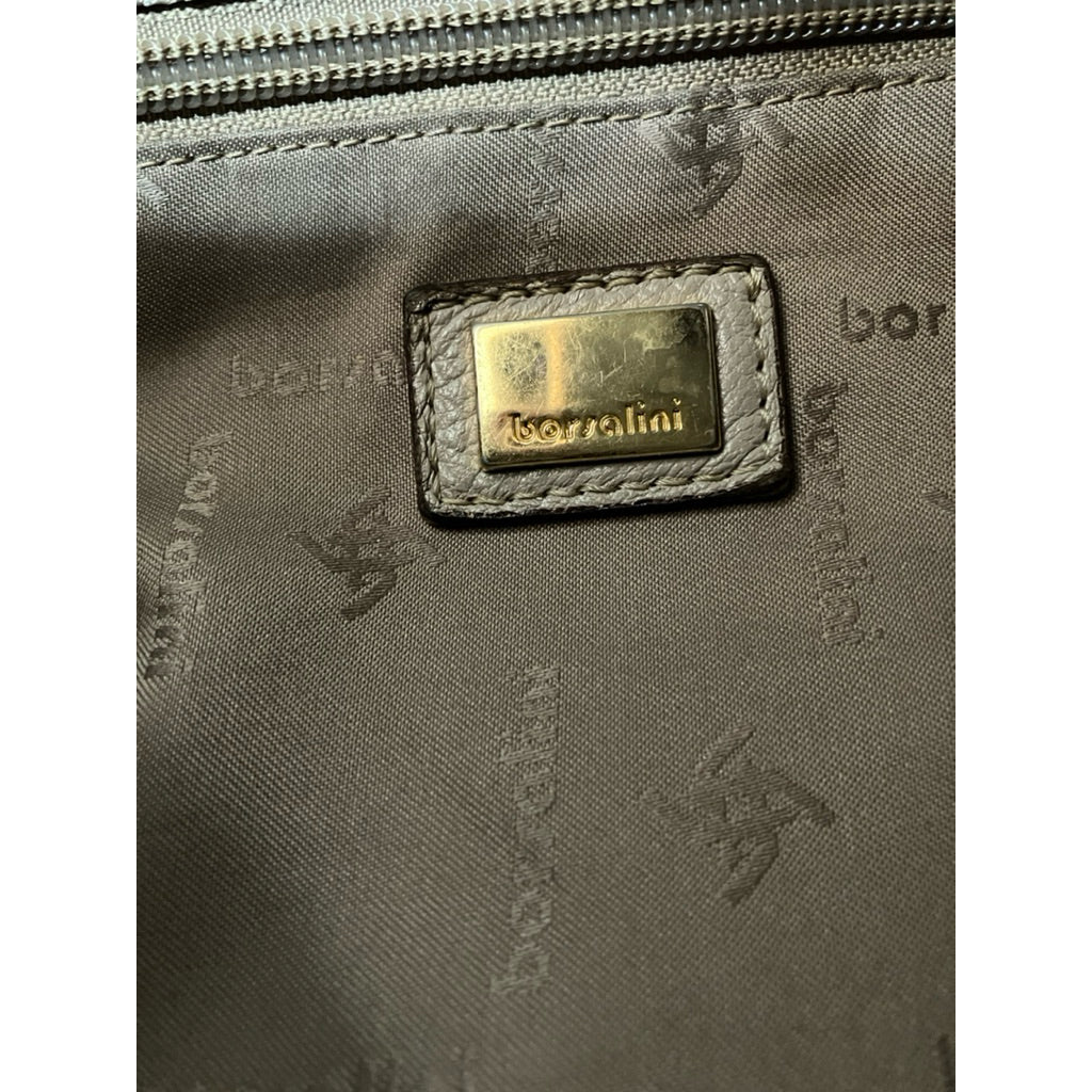 ⚠️請詳閱商品描述❗️BORSALINI 杏色 真皮 肩背 斜背包