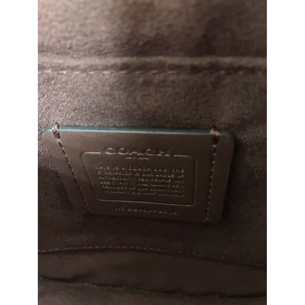 COACH 藍粉 經典老花 拼接 斜背包 保證正品