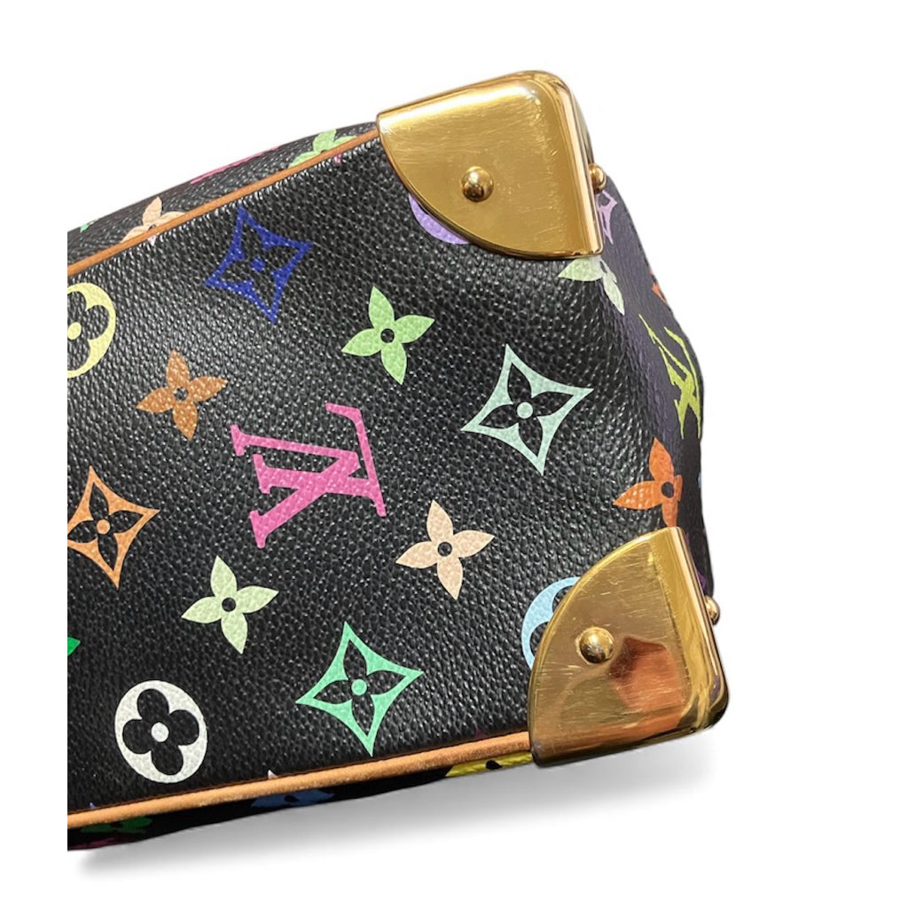 稀有美品❗️❗️❗️LV M92662 黑三彩 手提包 保證正品