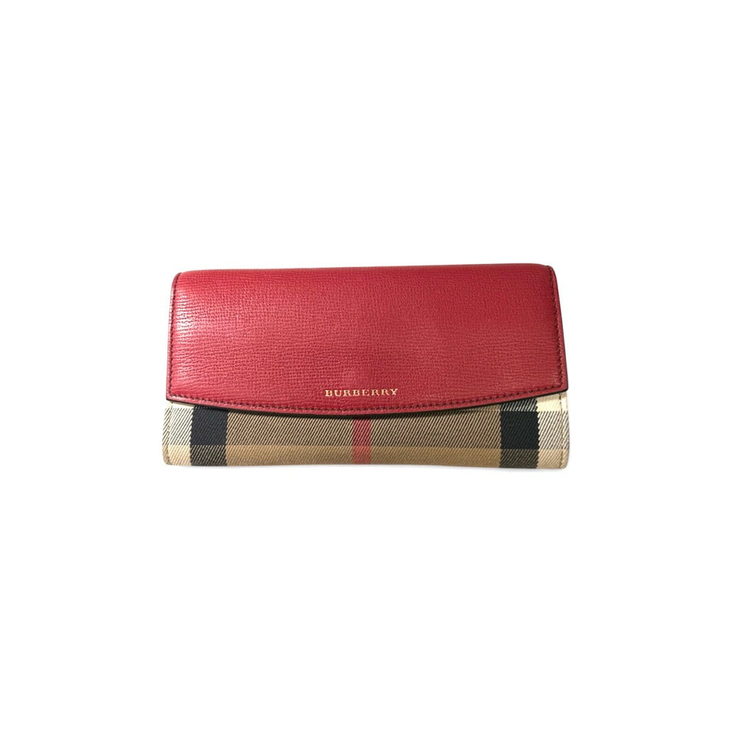 BURBERRY 3975327 格紋真皮長夾 保證正品