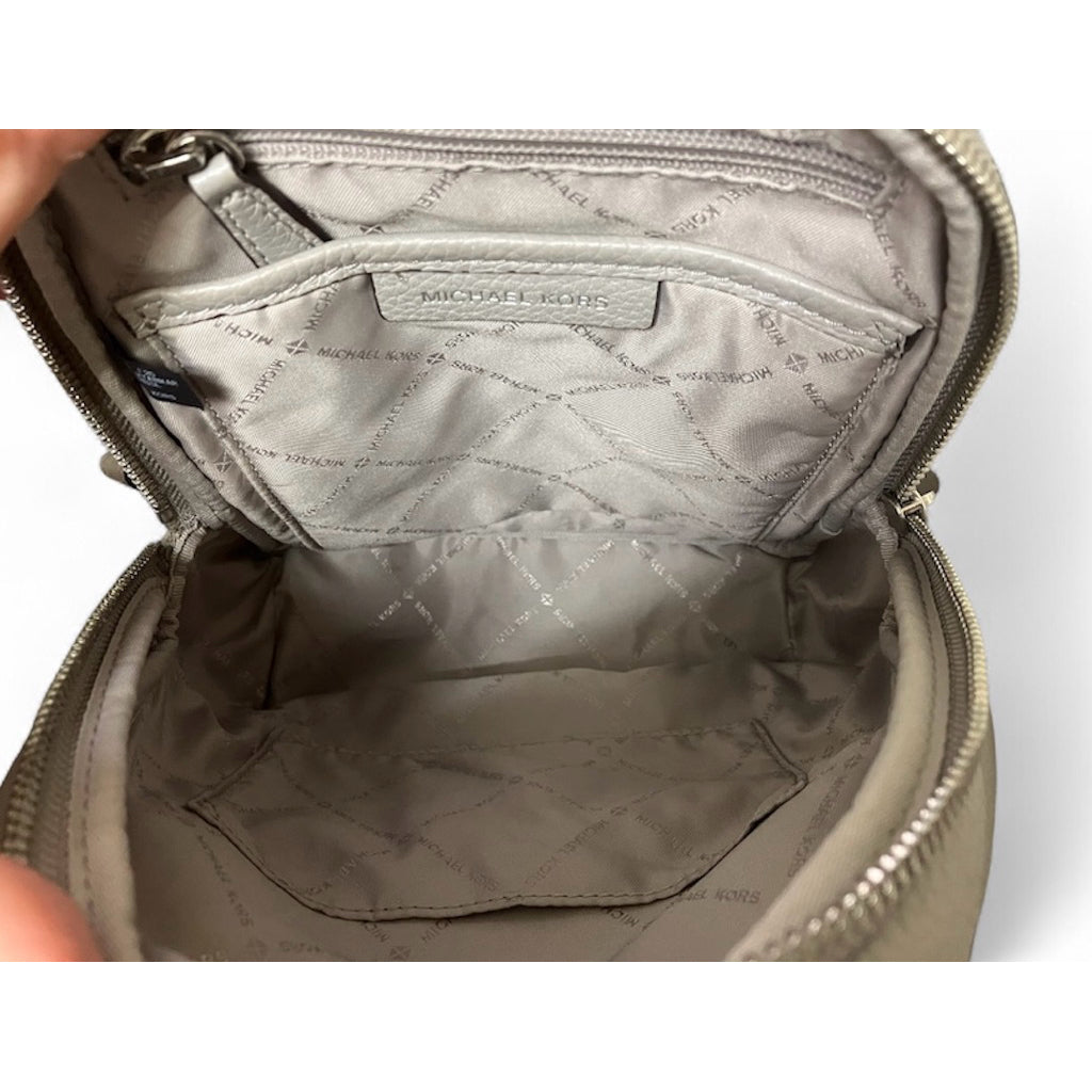 MICHAEL KORS 灰色 荔枝紋 小後背包 保證正品