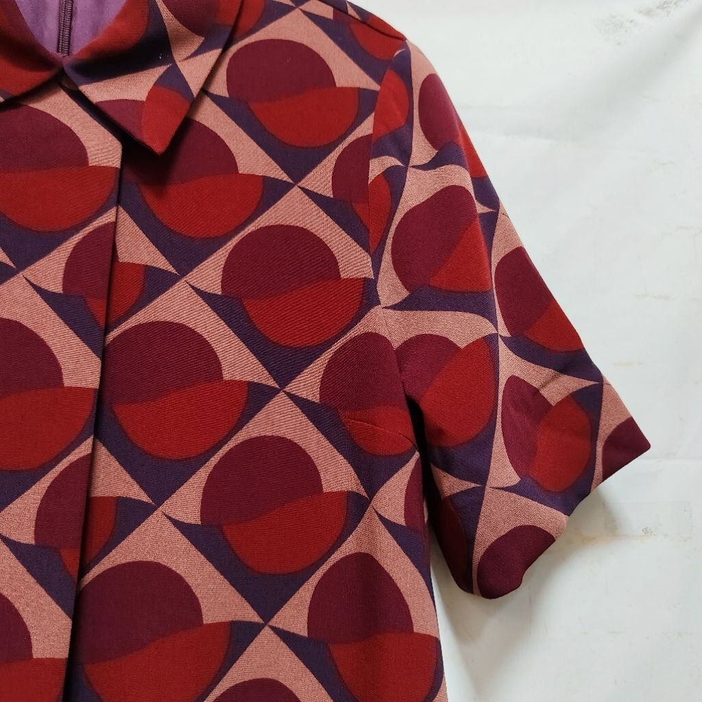 MARC BY MARC JACOBS 半圓 三角 幾何 圖形 洋裝 紅色 保證正品