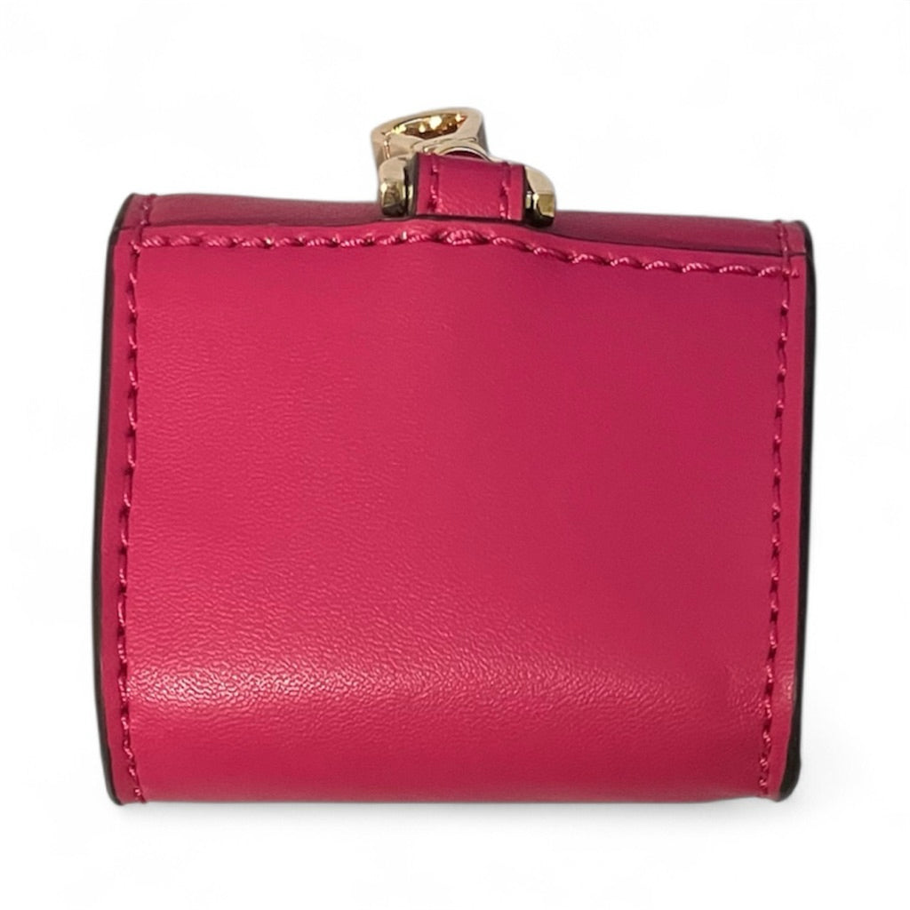 全新品！！！MICHAEL KORS 桃紅色 耳機包 零錢包 保證正品