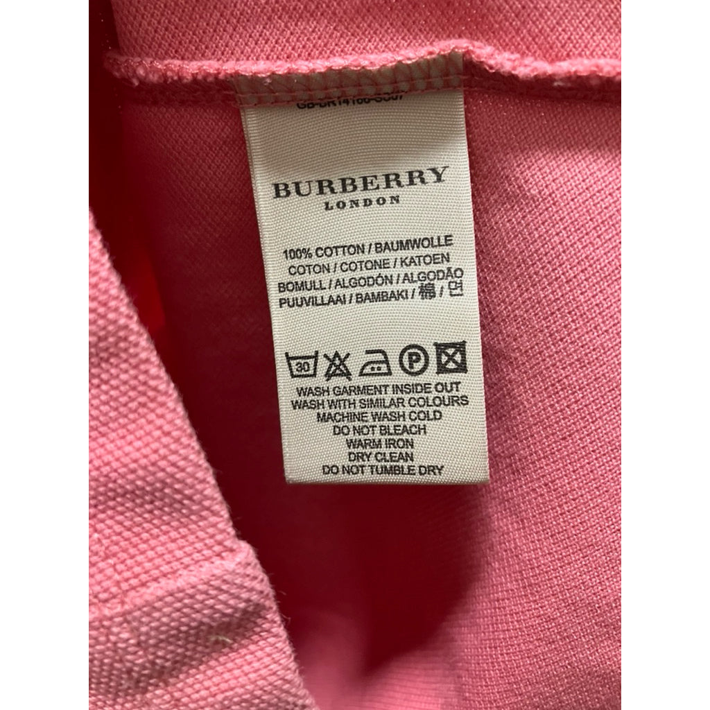 BURBERRY 粉色 POLO衫 保證正品