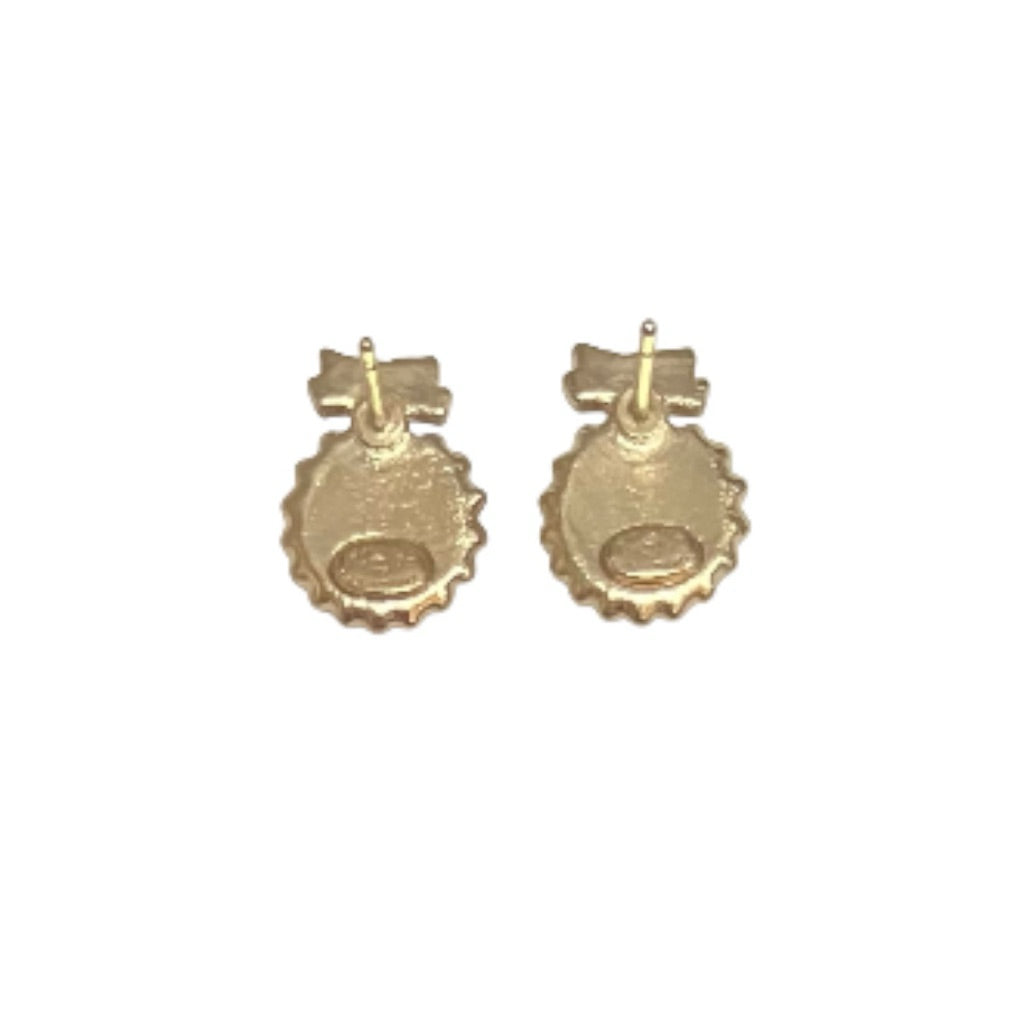 CHANEL 雙C 金屬 A14 耳環 保證正品
