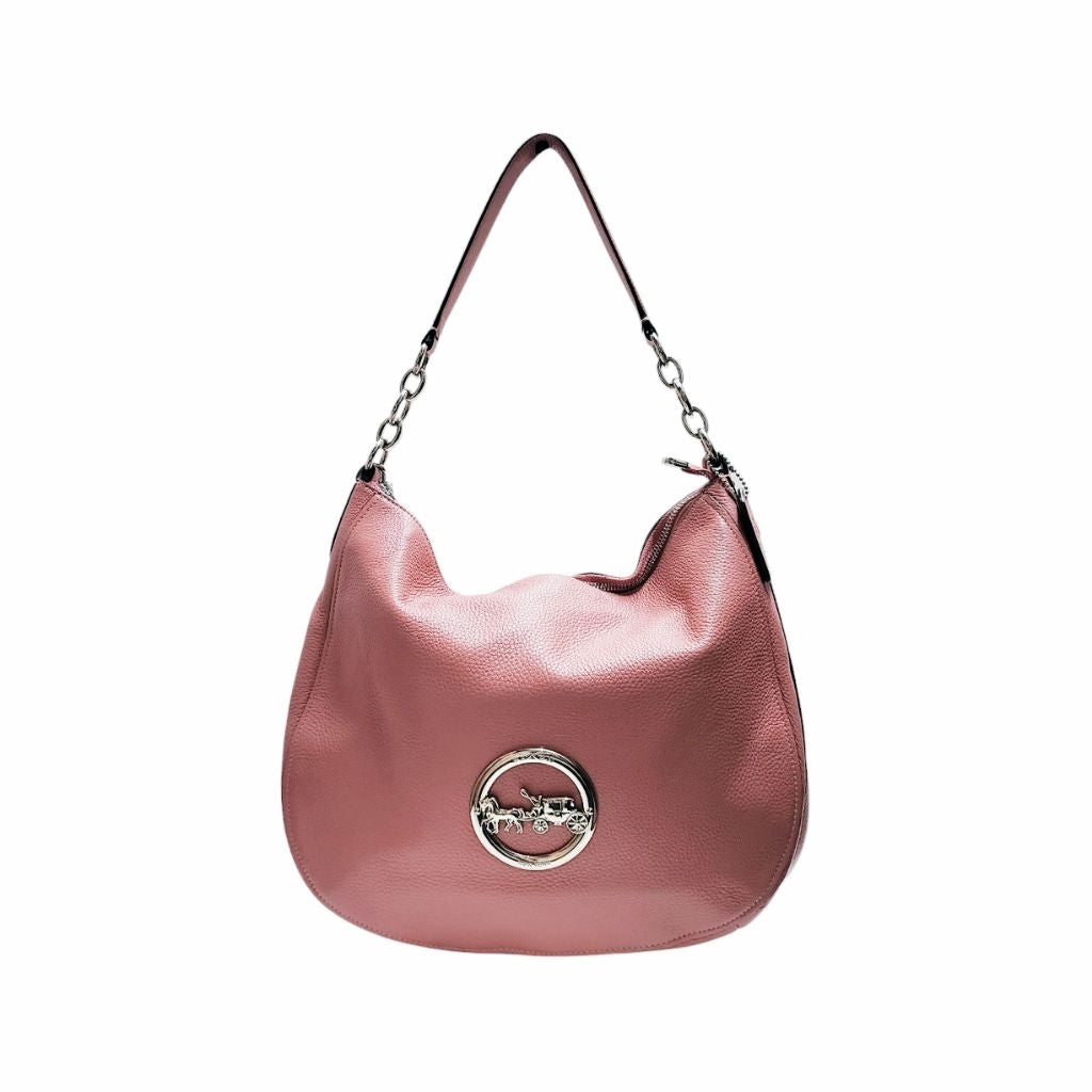 COACH F31466 蔻馳 斜背包 肩背包 皮粉色 保證正品