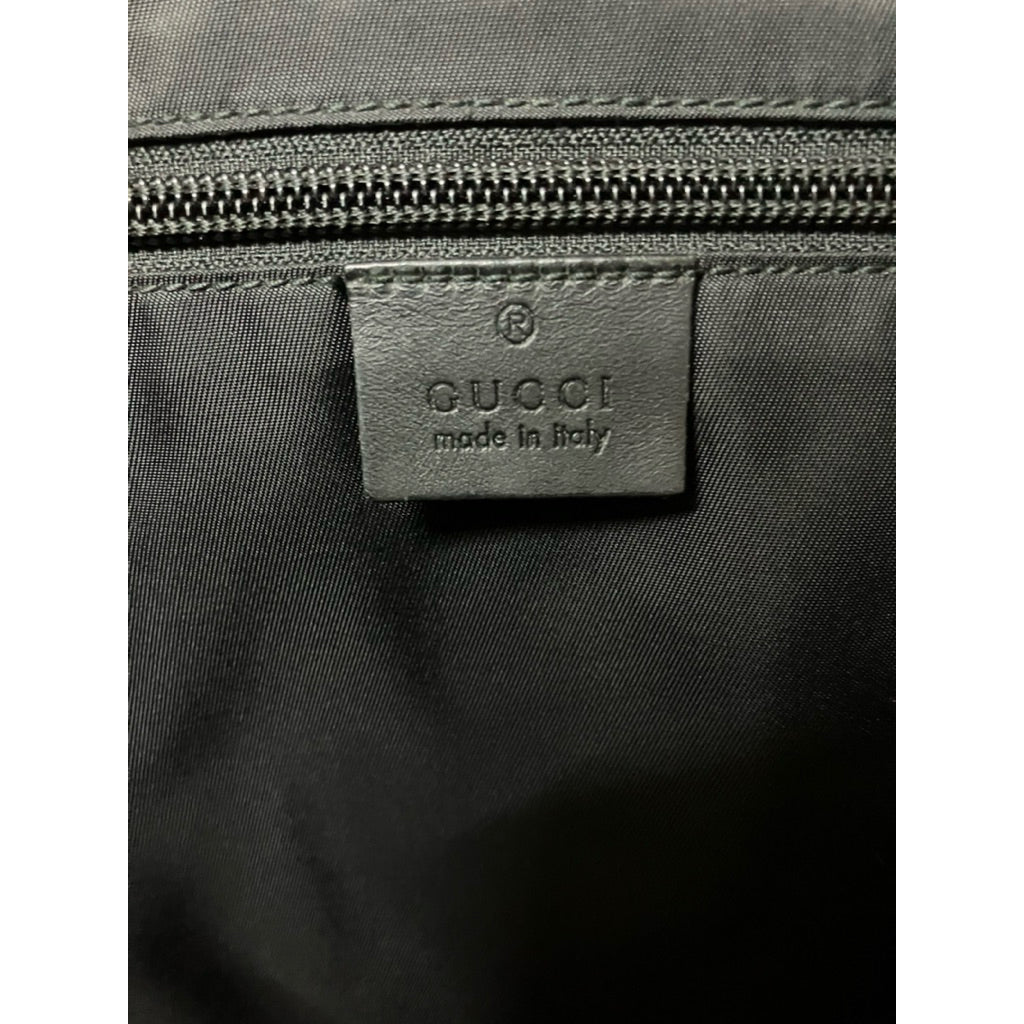 ⚠️請詳閱商品描述❗️GUCCI 黑色 帆布 紅綠織帶 托特包 保證正品