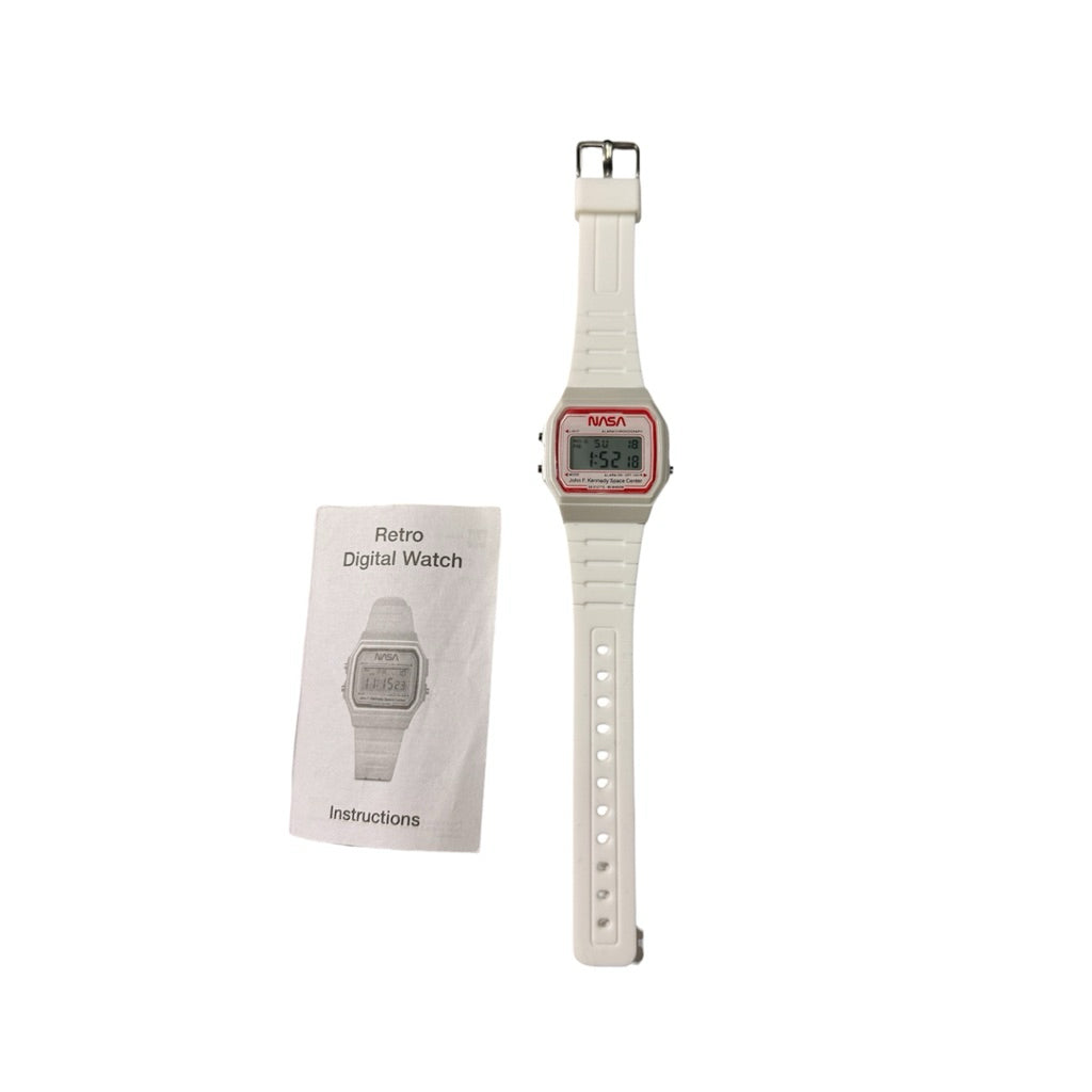 NASA x CASIO 卡西歐 復古 電子錶 紅白配色 全新品